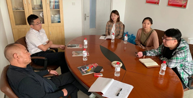区委组织部张卓科长来我公司指导党建工作